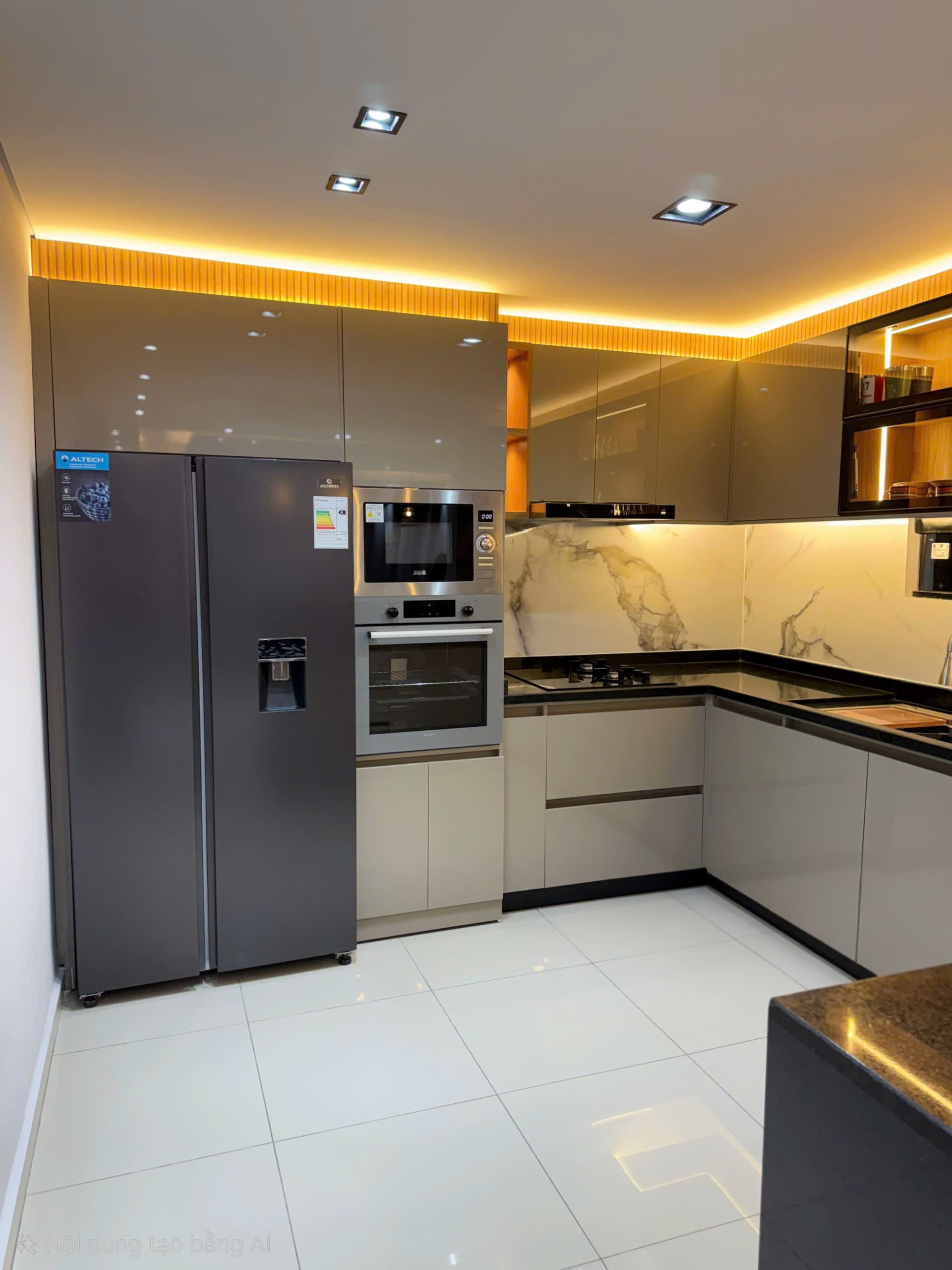 Tủ bếp nhựa Acrylic Rạch Giá