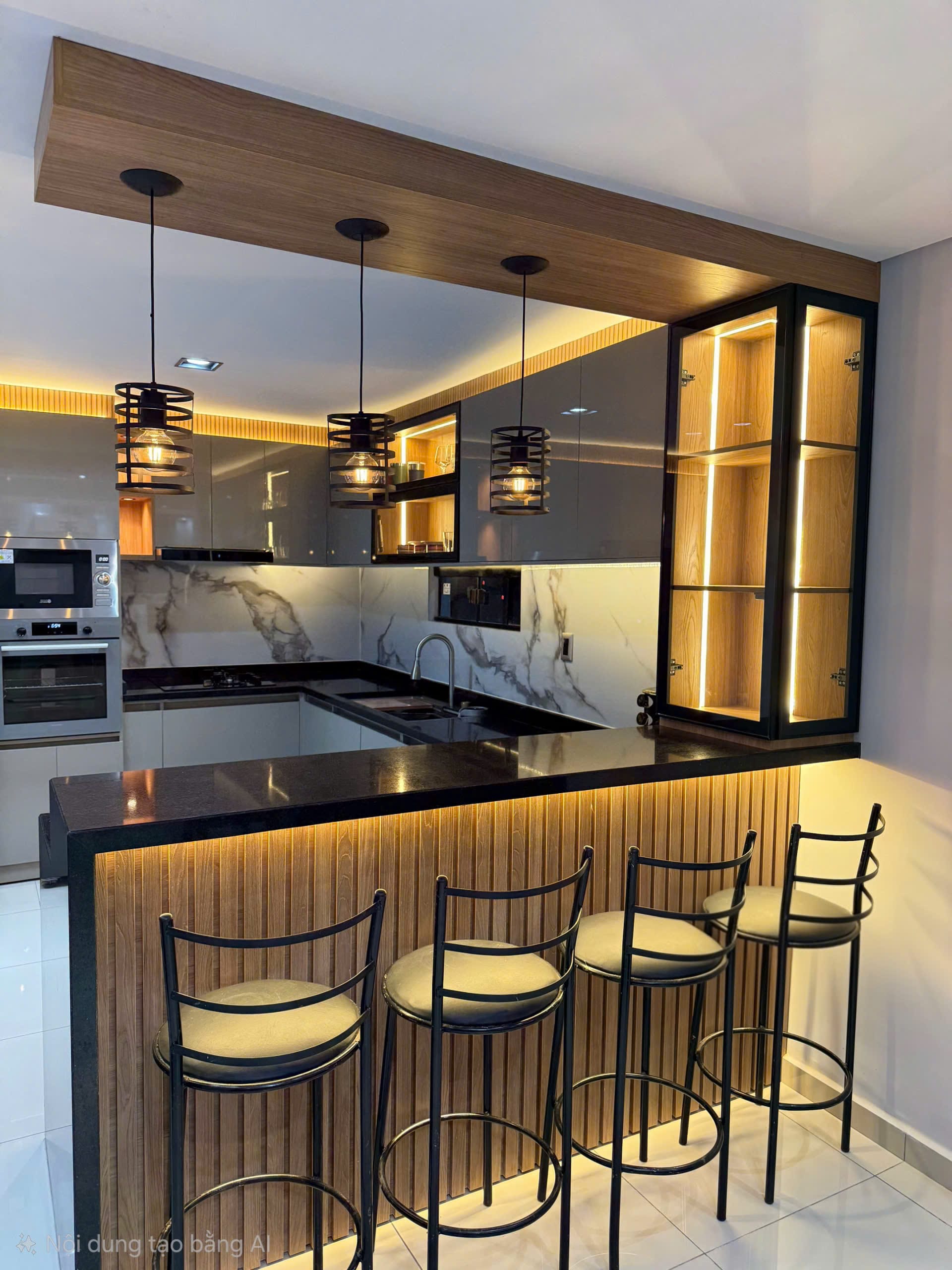 Tủ bếp nhựa Acrylic