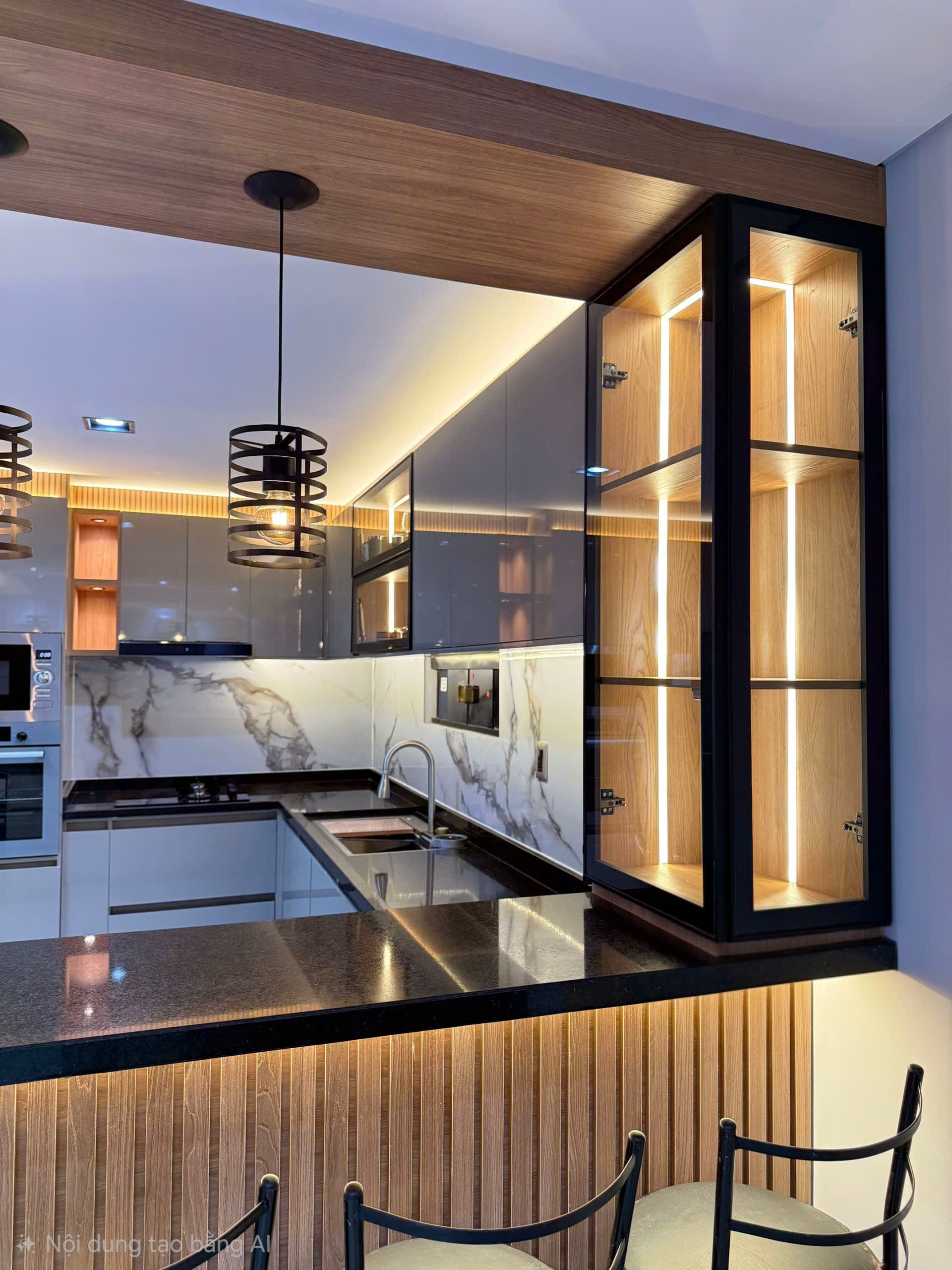 Tủ bếp nhựa Acrylic Rạch Giá